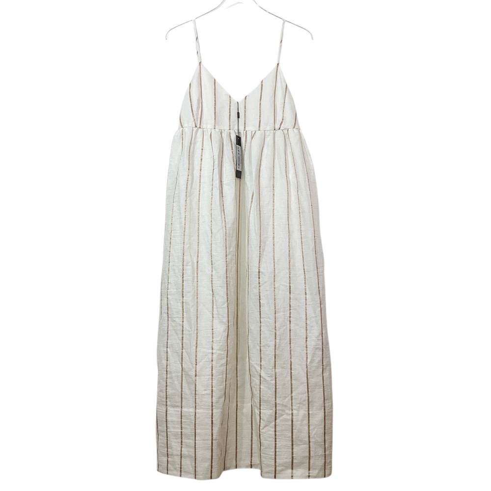 Jenni Kayne NWT Size S Cove Dress Gold Stripe Striped Maxi Dress - Picture 2 of 8